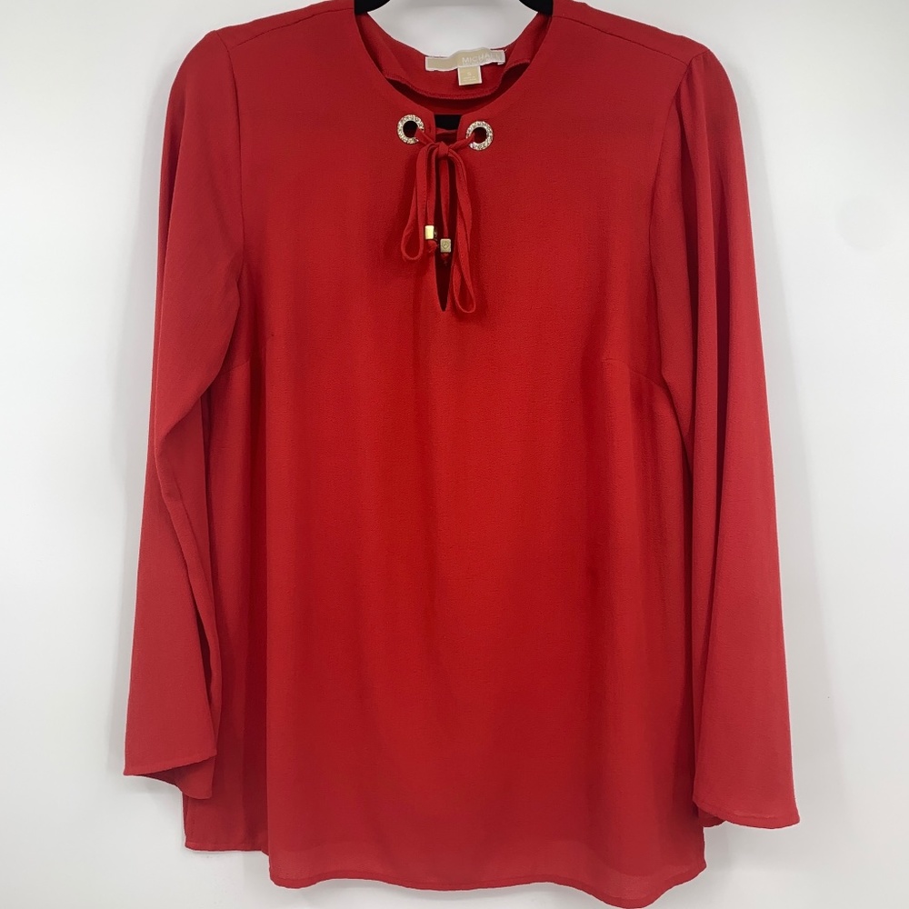 Michael Michael Kors womens small blouse‎ red bling